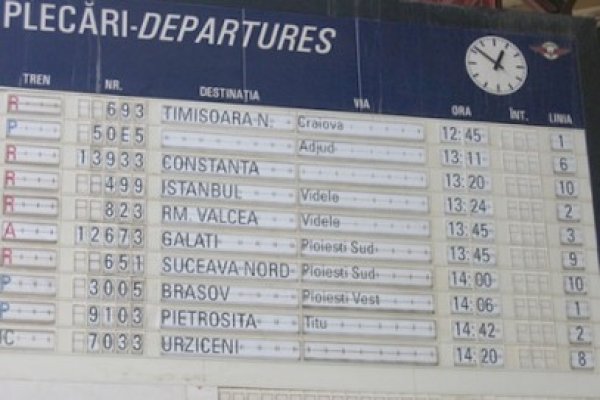 Mersul trenurilor va fi disponibil pe telefonul mobil